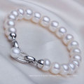 8-9mm Freshwater Pearl Bracelet with Heart Shape Clasp